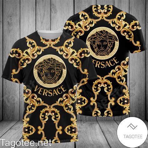 versace medusa shirt gold